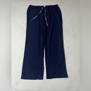 FIGS Mens XL Basic Scrub Pants 4 Pocket Straight Blue